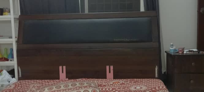 bed with mattress