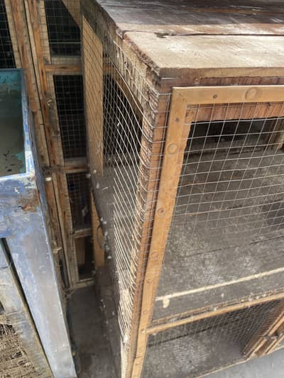 Handmade cage for hens and parrots