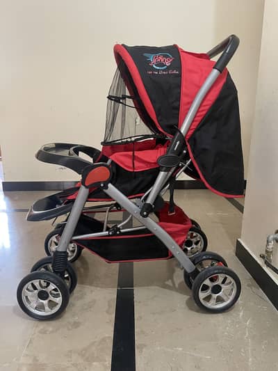  Springy Baby Stroller – Like New | 12,000 PKR | Urgent Sale