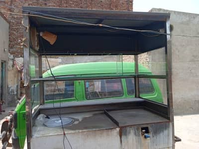 shawarma Counter and fryer attached . ph. 3218374761