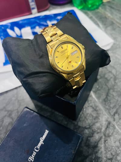 Citizen Men's Watch 100% 21 Jewels Automatic Original Gold Plated