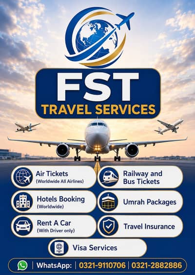 Air Tickets Hotel booking and Umrah Services