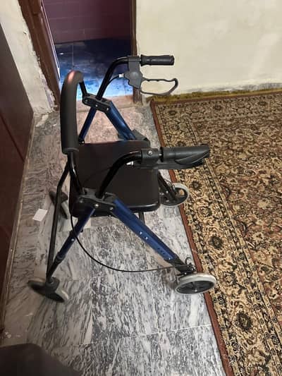 Walker plus wheelchair