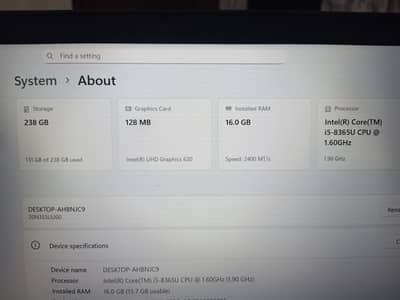Lenovo ThinkPad T490s | Core i5 8th Gen | 16GB RAM | 256GB SSD | Slim