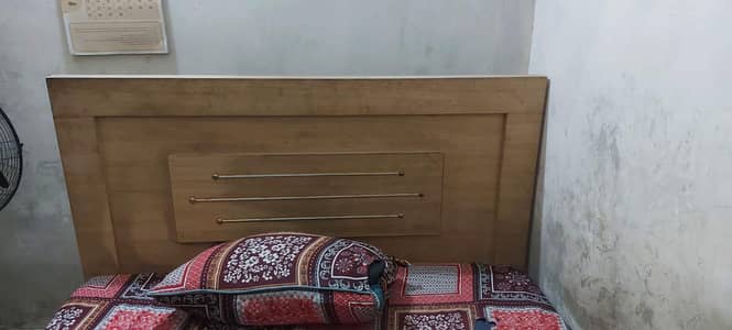 double bed with almari