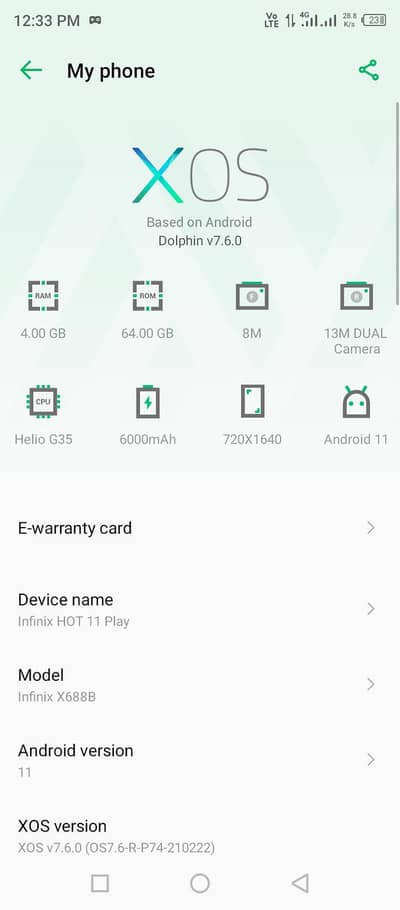 Infinix Hot 11 Play