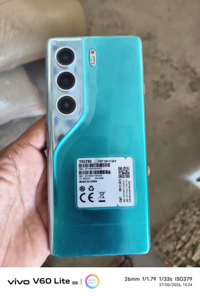 Tecno CAMON 40 Pro 5g 12/255 PTA approved only Mobile