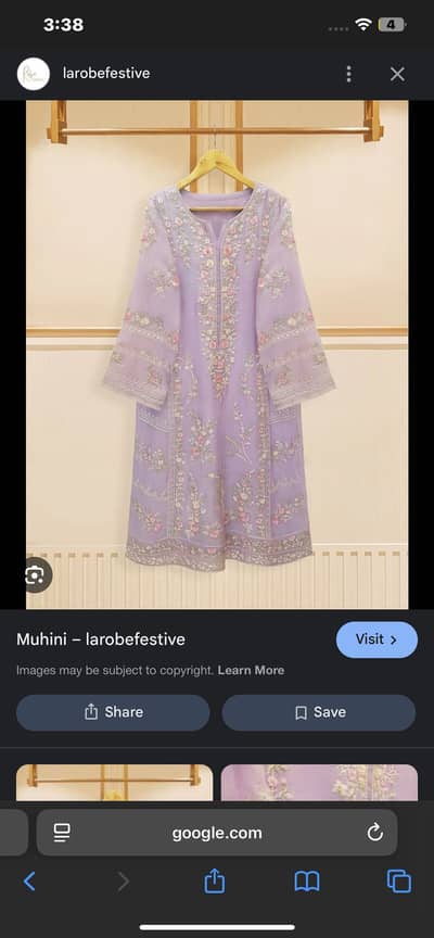 Agha noor levender dress