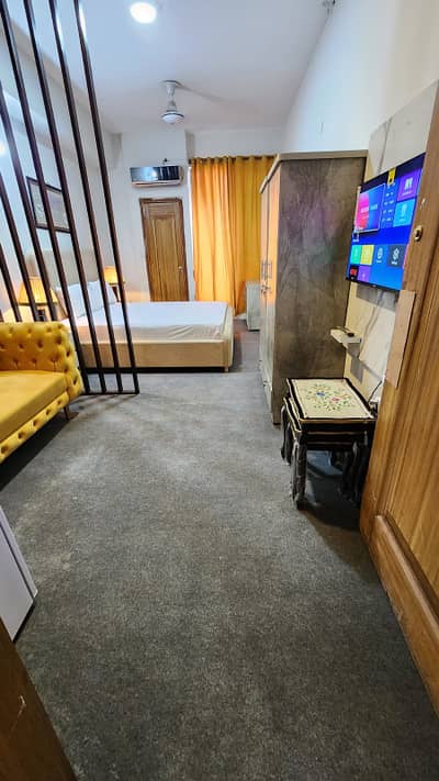 Furnished studio apartment available for rent in Islamabad markez