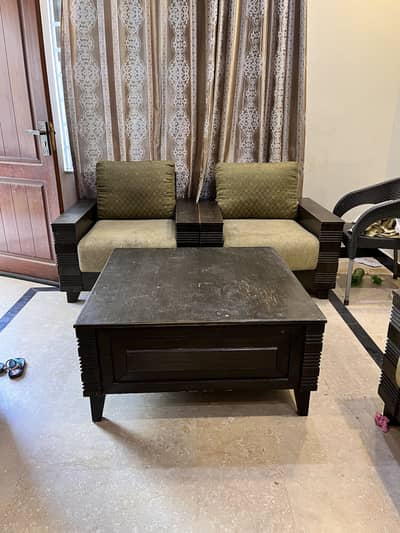 Five seater sofa and 1 centre table