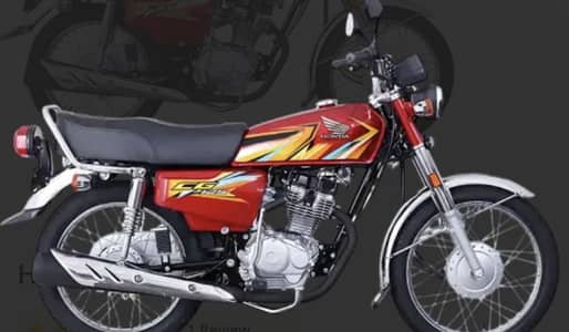 Honda CG 125 brand New for Sale for the  price 0-3-0-7-4-0-5-7-7-2-4