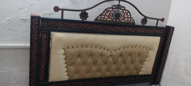 iron double bed for sale is available