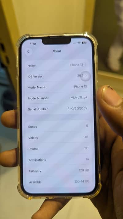 iPhone 13 4 Months Sim time 100% battery 3u tools se verified
