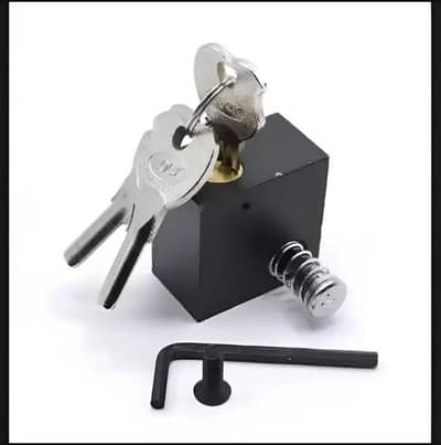 Black matel bike locks