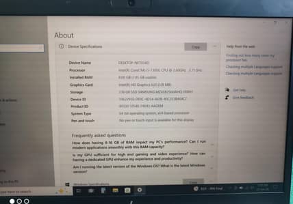 HP Elitebook 840 G5 8/256 Core i5, 7th Gen