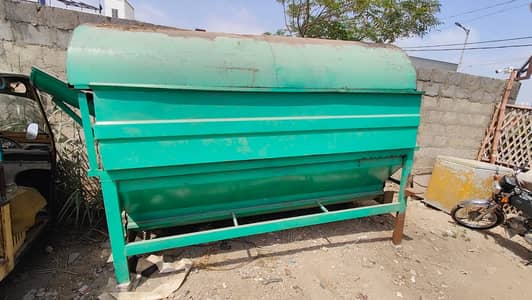 Biomass Rotary Screening Machine with Storage Hopper & Screw Conveyor
