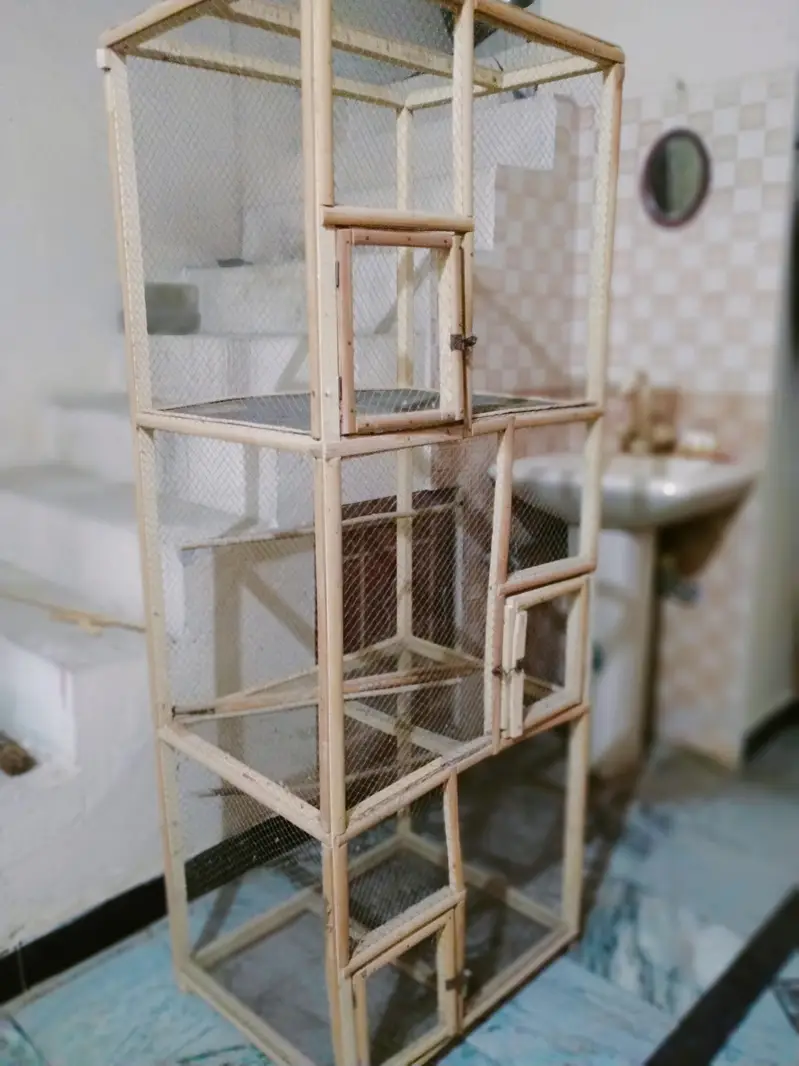wooden 3 portion cage — photo 2