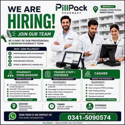 Pharmacy Jobs In Abbottabad