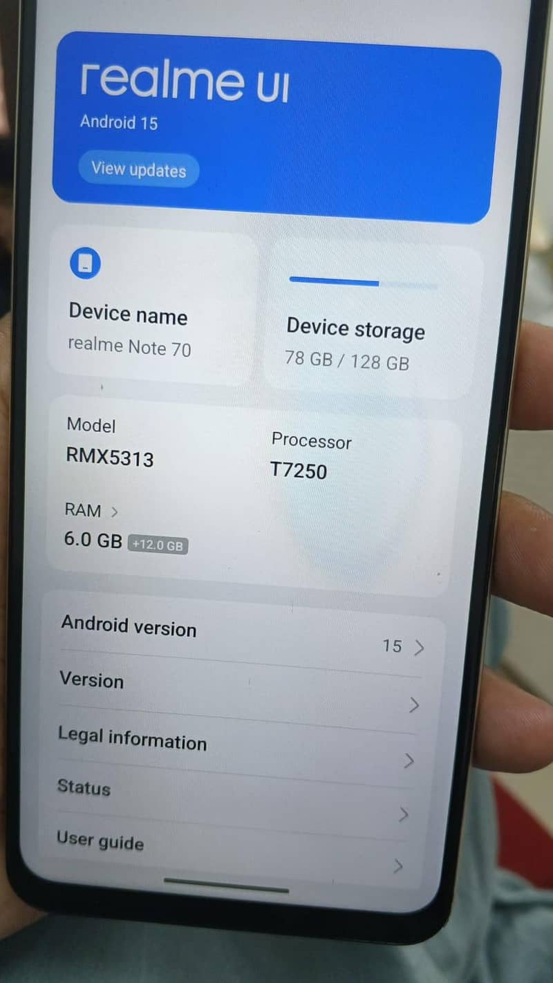 Realme  note 70 1