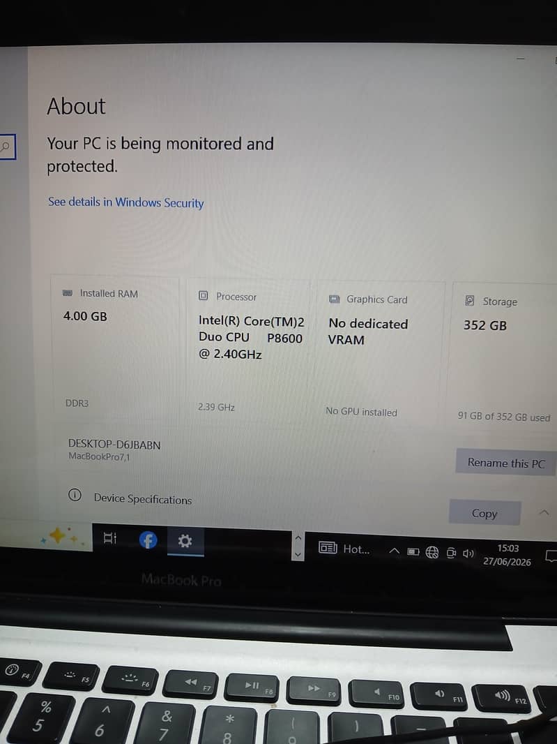 Macbook pro 3