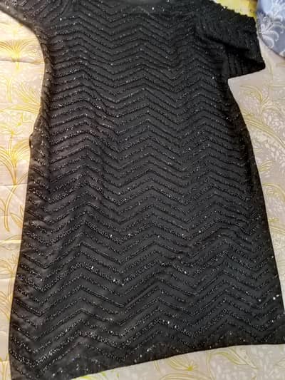 Black Sequins Party Wear Dress