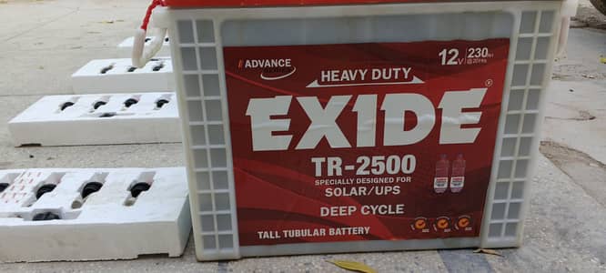 4 x Exide 12V 230Ah Deep Cycle Tubular Batteries – Excellent Conditio