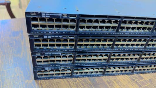 CISCO 3650 ALL GIGA ALL POE 48 PORT DUEL SUPPLY WITH 4 X 1G SFP