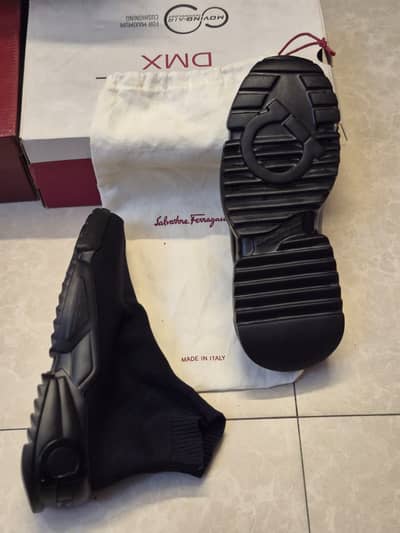 Luxury Ferragamo sock sneakers