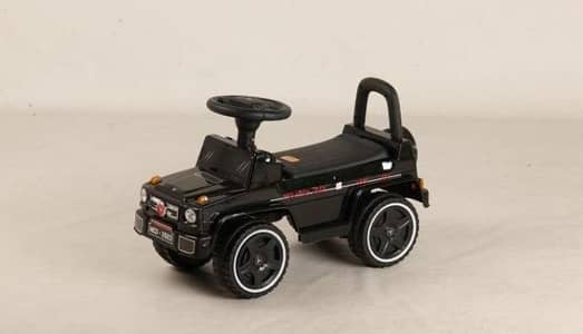 Kids Riding Black Car  