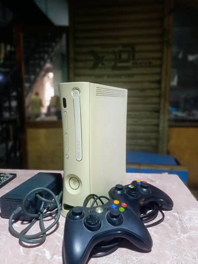 Xbox 360 Fat For Sale With 2 Wired controllers