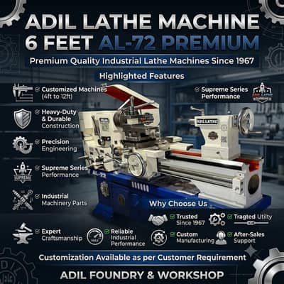 Lathe Machine/Heavy Duty Lathe/Kharad Machines/Industrial Machinery