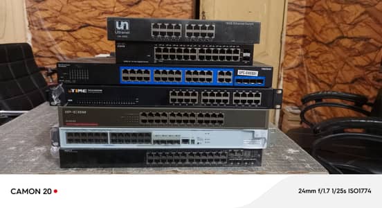 multiple branded none POE giga switchs available for sale