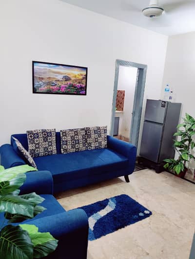 Two bed furnished apartment available for rent in Islamabad markez wpda metar