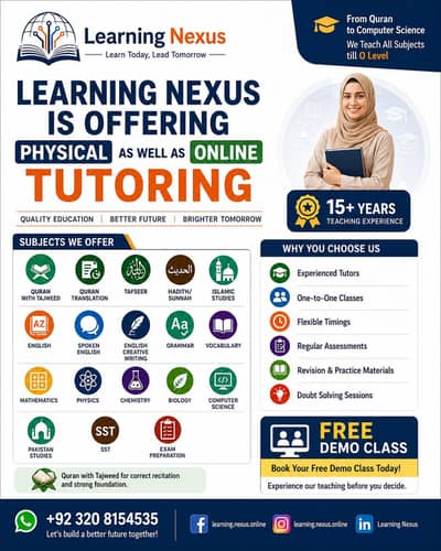 we are offering physical and online classing