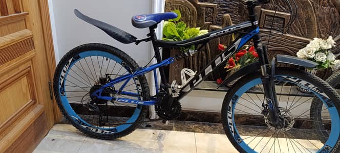 Branded Plus - Bicycle with Gears, disc brakes and Double Shocks