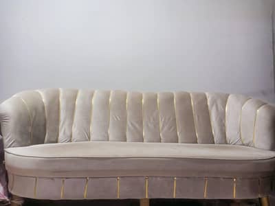 Premium 5-Seater Shell Shape / Scallop Back Sofa Set for Sale.