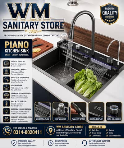 piano kitchen sink s. s