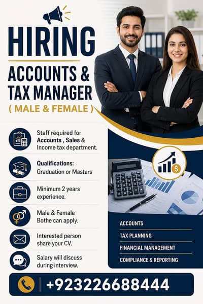 Accounts & Tax Manager
