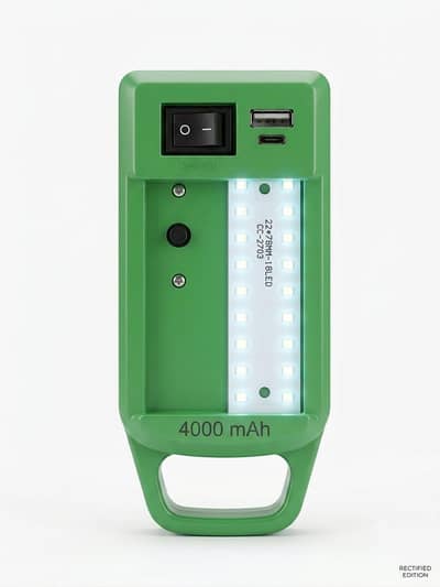 4000 MAH Power Bank with Emergency Led Light