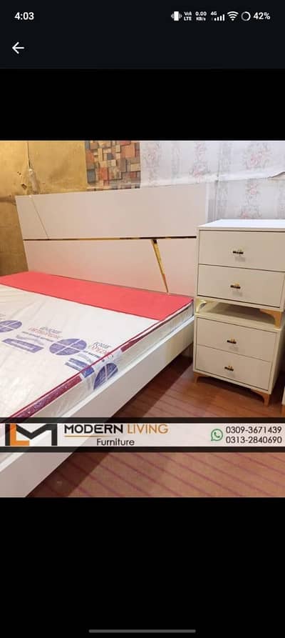 King bed 2 side tables Best Quality In Your Choice Colours
