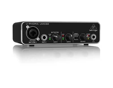 Behringer U-Phoria UMC22 ,Fast Track M-Audio is a USB audio interface