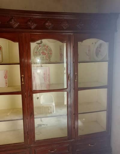 Wooden almirah for bartan (crockery)