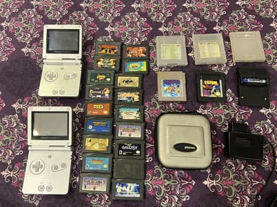 Nintendo Game Boy Advance SP x2 — Original, Working — Lahore