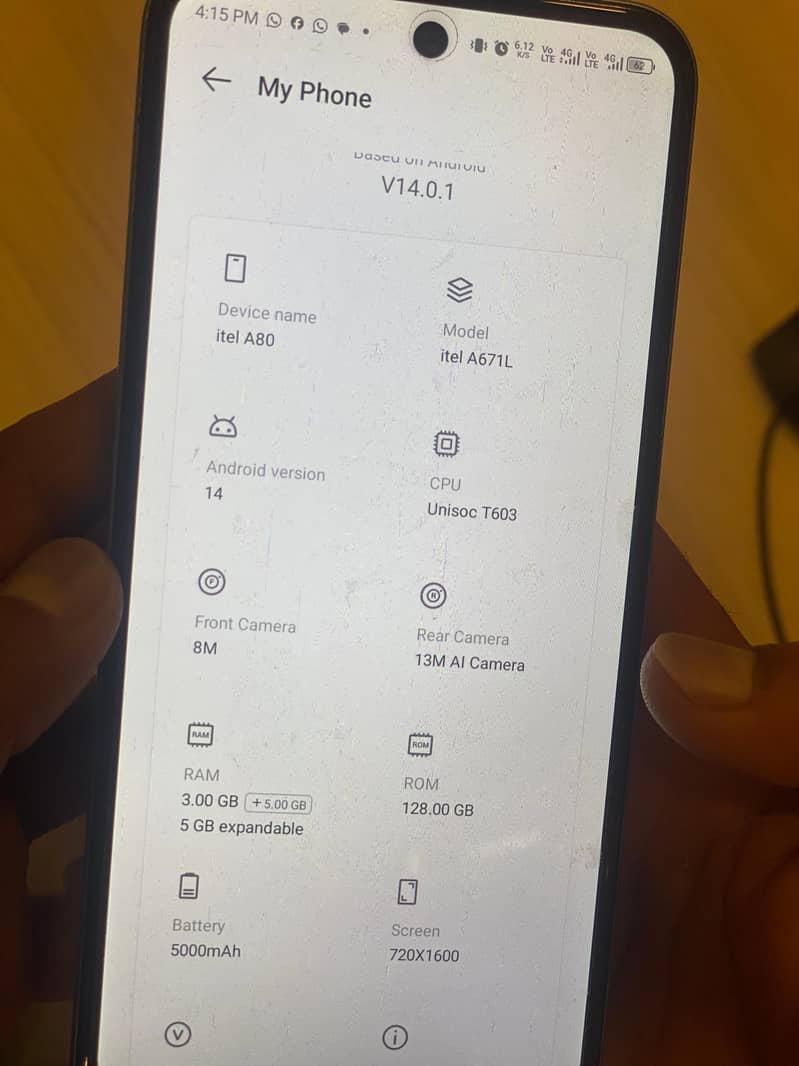 Itel A80 3