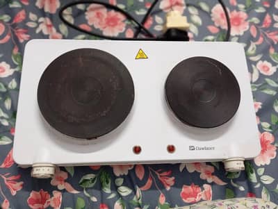 Double plate electric stove