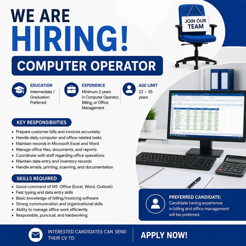 Computer Operator / Office Assistant 0