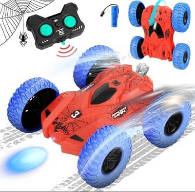 RC Car Spider Theme Red Blue Electric Drive