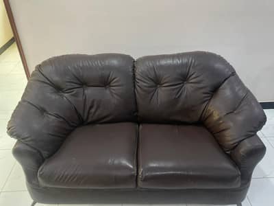 2 seater leather sofa