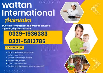 Filipino,nigerian,srilankan, uganda |Nanny ,Cook, housmaid Available