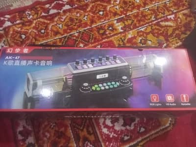 AK-47 Live Sound Card Audio Mixer for Live Streaming & Karaoke